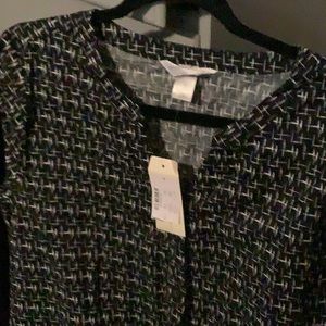 Shirt dress with tie